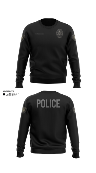 Crew Neck Sweatshirt, Tye Police - TX, Police, Teamtime, Team time, sublimation, custom sports apparel, team uniforms, spirit wear, spiritwear, sports uniforms, custom shirts, team store, custom team store, fundraiser sports, apparel fundraiser