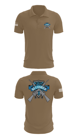 Short Sleeve Performance Polo, Blueshed Gun Shop, , Teamtime, Team time, sublimation, custom sports apparel, team uniforms, spirit wear, spiritwear, sports uniforms, custom shirts, team store, custom team store, fundraiser sports, apparel fundraiser