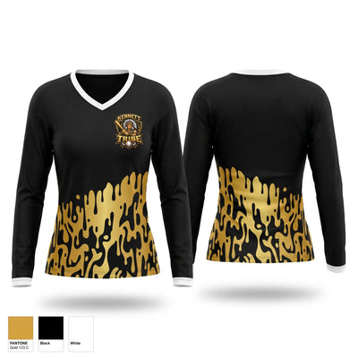 Kennett Tribe Women's Long Sleeve V-neck Shirt - 1