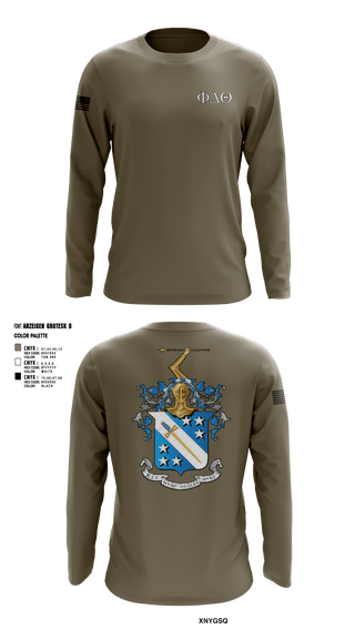 Long Sleeve Performance Shirt, Phi Delta Theta, Army, Teamtime, Team time, sublimation, custom sports apparel, team uniforms, spirit wear, spiritwear, sports uniforms, custom shirts, team store, custom team store, fundraiser sports, apparel fundraiser