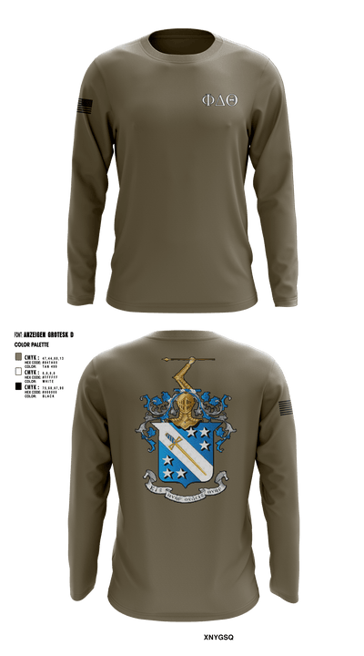 Phi Delta Theta 42794555 Long Sleeve Performance Shirt - 3