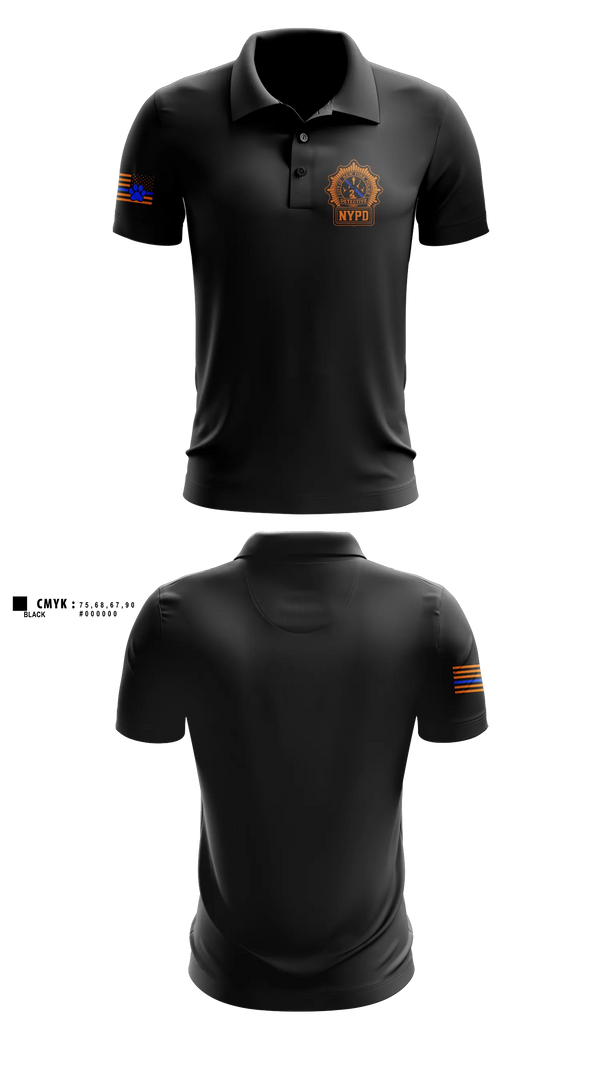 Long Sleeve Performance Polo, NYPD NARCOTICS K9, Police, Teamtime, Team time, sublimation, custom sports apparel, team uniforms, spirit wear, spiritwear, sports uniforms, custom shirts, team store, custom team store, fundraiser sports, apparel fundraiser