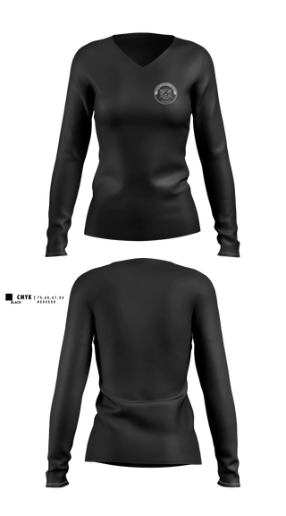 Womens Long Sleeve Vneck Shirt, Nicholasville Police Department Crisis Negotiations Team, Police, Teamtime, Team time, sublimation, custom sports apparel, team uniforms, spirit wear, spiritwear, sports uniforms, custom shirts, team store, custom team store, fundraiser sports, apparel fundraiser