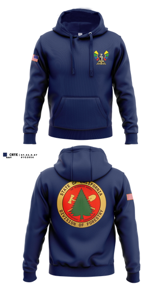 Hoodie, CALFIRE Rainbow Fire Center, Fire Department, Teamtime, Team time, sublimation, custom sports apparel, team uniforms, spirit wear, spiritwear, sports uniforms, custom shirts, team store, custom team store, fundraiser sports, apparel fundraiser