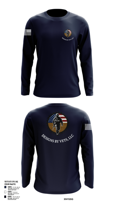 Designs By Vets 85600951 Long Sleeve Performance Shirt 102