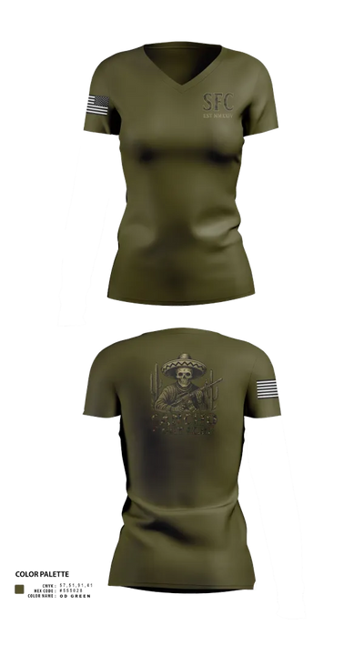 Sancho Fight Club 22906489 Women's Short Sleeve V-neck Shirt - 23