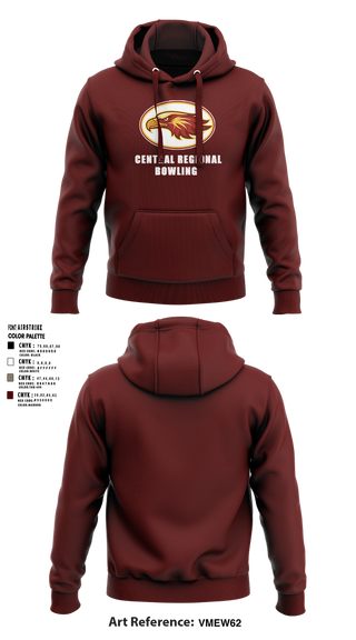 Hoodie, Central Regional High School Bowling, Bowling, Teamtime, Team time, sublimation, custom sports apparel, team uniforms, spirit wear, spiritwear, sports uniforms, custom shirts, team store, custom team store, fundraiser sports, apparel fundraiser