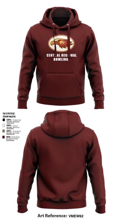 Central Regional High School Bowling 42780139 Hoodie - 2