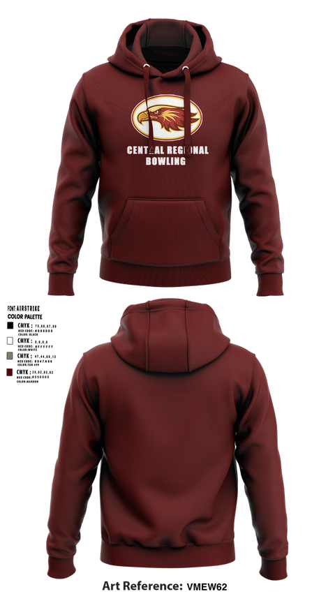 Hoodie, Central Regional High School Bowling, Bowling, Teamtime, Team time, sublimation, custom sports apparel, team uniforms, spirit wear, spiritwear, sports uniforms, custom shirts, team store, custom team store, fundraiser sports, apparel fundraiser