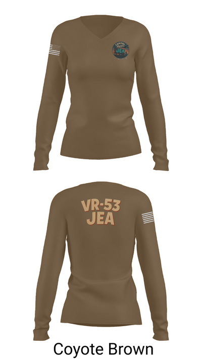 VR-53 68911207 Women's Long Sleeve V-neck Shirt - 16