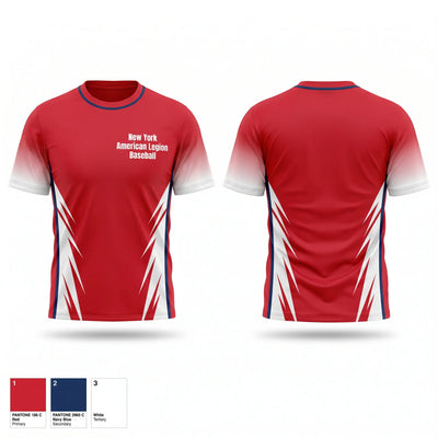 New York American Legion Baseball Short Sleeve Performance Shirt - 2