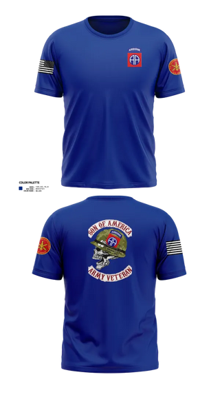 Short Sleeve Performance Shirt, 82d ABN DIV, , Teamtime, Team time, sublimation, custom sports apparel, team uniforms, spirit wear, spiritwear, sports uniforms, custom shirts, team store, custom team store, fundraiser sports, apparel fundraiser