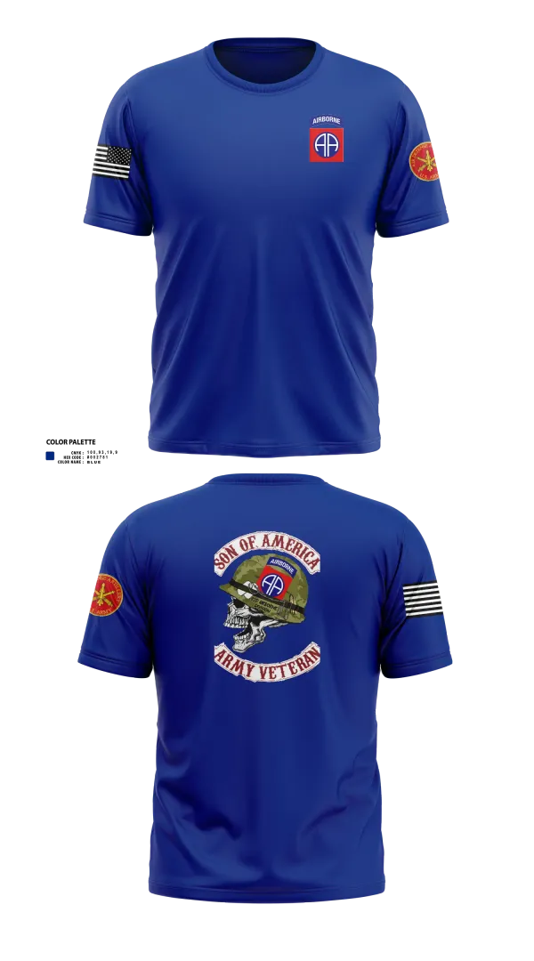 Short Sleeve Performance Shirt, 82d ABN DIV, , Teamtime, Team time, sublimation, custom sports apparel, team uniforms, spirit wear, spiritwear, sports uniforms, custom shirts, team store, custom team store, fundraiser sports, apparel fundraiser