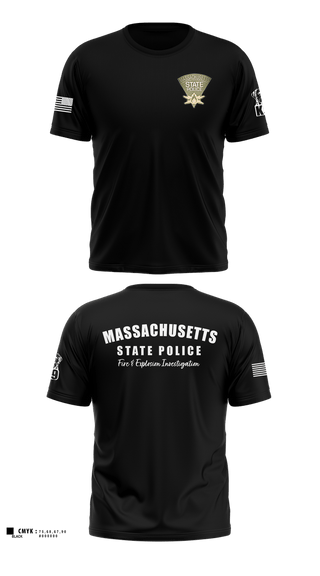 Short Sleeve Performance Shirt, Massachusetts State Police Fire & Explosion Investigation Unit, Police, Teamtime, Team time, sublimation, custom sports apparel, team uniforms, spirit wear, spiritwear, sports uniforms, custom shirts, team store, custom team store, fundraiser sports, apparel fundraiser
