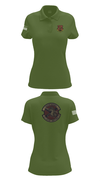 Womens Short Sleeve Performance Polo, 125th Tactical Aircraft Maintenance SQ, , Teamtime, Team time, sublimation, custom sports apparel, team uniforms, spirit wear, spiritwear, sports uniforms, custom shirts, team store, custom team store, fundraiser sports, apparel fundraiser
