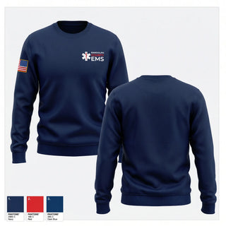 Crew Neck Sweatshirt, Randolph County EMS, EMS/EMT, Teamtime, Team time, sublimation, custom sports apparel, team uniforms, spirit wear, spiritwear, sports uniforms, custom shirts, team store, custom team store, fundraiser sports, apparel fundraiser