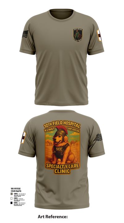 SCC 10th Field Hospital 86139824 Short Sleeve Performance Shirt - 103