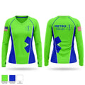 Metro Miss Lou EMS 65722318 Women's Long Sleeve V-neck Shirt - 1