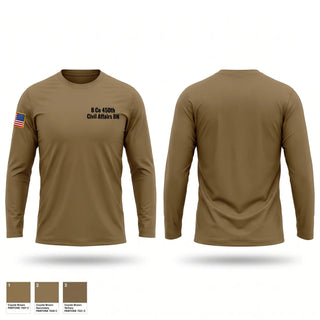 Long Sleeve Performance Shirt, B Co, 450th Civil Affairs BN, Army, Teamtime, Team time, sublimation, custom sports apparel, team uniforms, spirit wear, spiritwear, sports uniforms, custom shirts, team store, custom team store, fundraiser sports, apparel fundraiser
