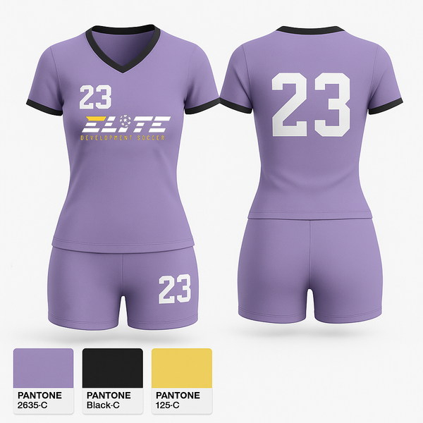 Womens Short Sleeve Vneck Shirt, Elite Development Soccer, Women's Soccer, Teamtime, Team time, sublimation, custom sports apparel, team uniforms, spirit wear, spiritwear, sports uniforms, custom shirts, team store, custom team store, fundraiser sports, apparel fundraiser