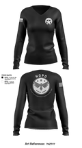 VCAIT 37464224 Women's Long Sleeve V-neck Shirt - 1