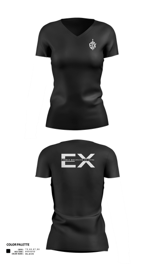 Womens Short Sleeve Vneck Shirt, Exodus, , Teamtime, Team time, sublimation, custom sports apparel, team uniforms, spirit wear, spiritwear, sports uniforms, custom shirts, team store, custom team store, fundraiser sports, apparel fundraiser