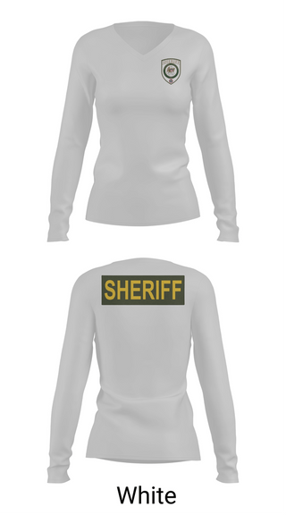 Womens Long Sleeve Vneck Shirt, Wilson county sheriff office, Police, Teamtime, Team time, sublimation, custom sports apparel, team uniforms, spirit wear, spiritwear, sports uniforms, custom shirts, team store, custom team store, fundraiser sports, apparel fundraiser