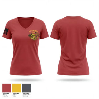 Womens Short Sleeve Vneck Shirt, Warthogs Pittsburgh 80, Fire Department, Teamtime, Team time, sublimation, custom sports apparel, team uniforms, spirit wear, spiritwear, sports uniforms, custom shirts, team store, custom team store, fundraiser sports, apparel fundraiser