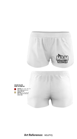 Womens Shorts, M & M Track Club-Greenville, Texas, Track & Field, Teamtime, Team time, sublimation, custom sports apparel, team uniforms, spirit wear, spiritwear, sports uniforms, custom shirts, team store, custom team store, fundraiser sports, apparel fundraiser