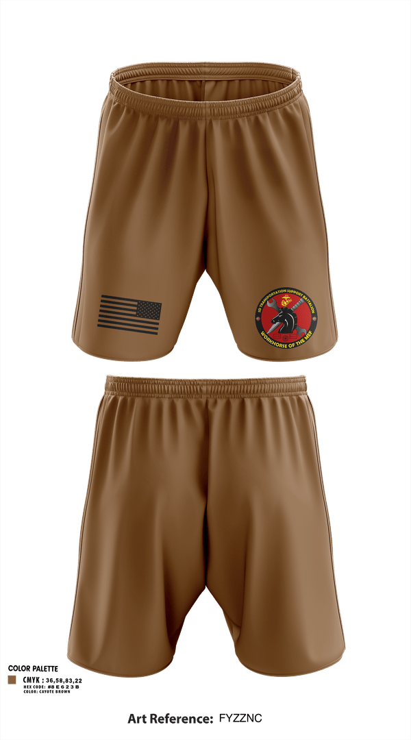 Athletic Shorts With Pockets, 2d Transportation Support Battalion, Marines, Teamtime, Team time, sublimation, custom sports apparel, team uniforms, spirit wear, spiritwear, sports uniforms, custom shirts, team store, custom team store, fundraiser sports, apparel fundraiser