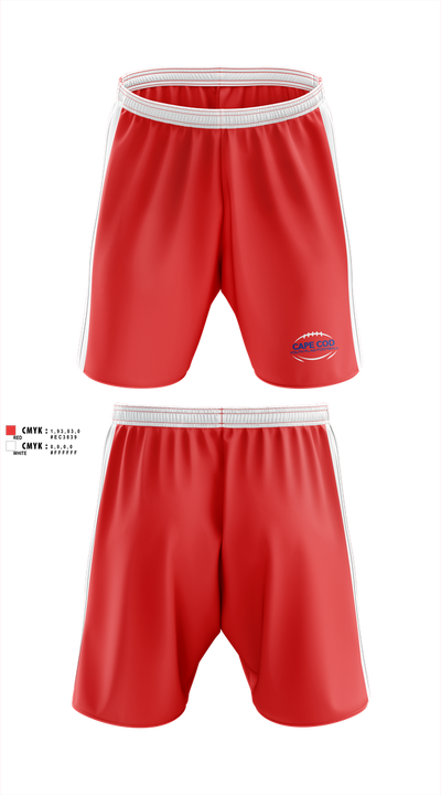 Cape Cod Youth Flag Football Athletic Shorts With Pockets - 1