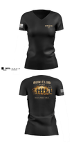 RUN CLUB  Women's Short Sleeve V-neck Shirt - 15
