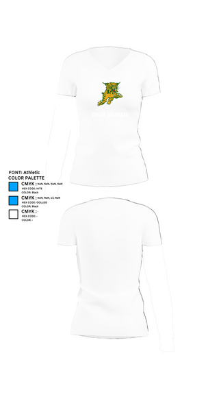 Womens Short Sleeve Vneck Shirt, Edgar Wildcats, Women's Volleyball, Teamtime, Team time, sublimation, custom sports apparel, team uniforms, spirit wear, spiritwear, sports uniforms, custom shirts, team store, custom team store, fundraiser sports, apparel fundraiser