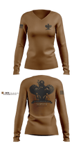 1st PSY-B(A) 23921495 Women's Long Sleeve V-neck Shirt - 5