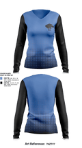 VCS 4283588 Women's Long Sleeve V-neck Shirt - 1