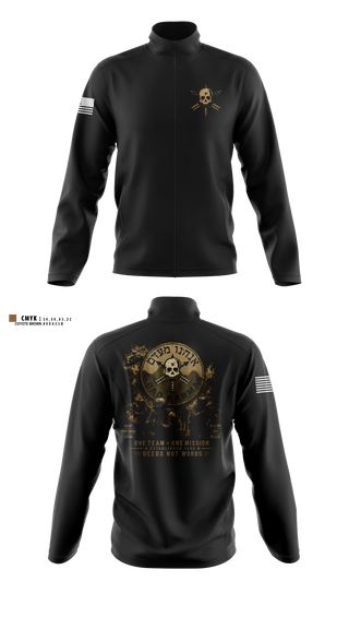 Fleece Jacket, Bad Karma, Army, Teamtime, Team time, sublimation, custom sports apparel, team uniforms, spirit wear, spiritwear, sports uniforms, custom shirts, team store, custom team store, fundraiser sports, apparel fundraiser