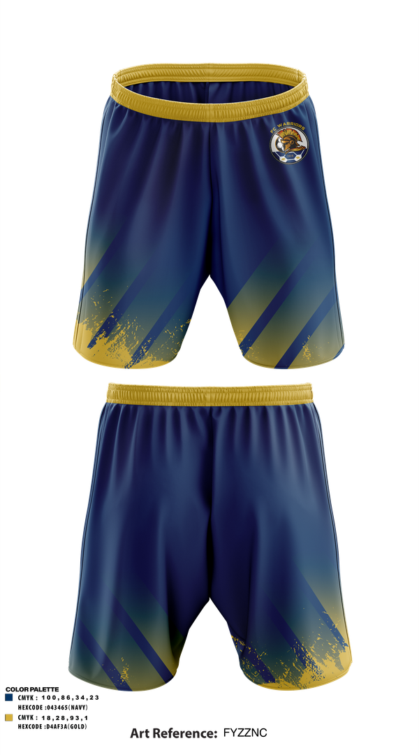 Athletic Shorts With Pockets, FC Warriors, Men's Soccer, Teamtime, Team time, sublimation, custom sports apparel, team uniforms, spirit wear, spiritwear, sports uniforms, custom shirts, team store, custom team store, fundraiser sports, apparel fundraiser