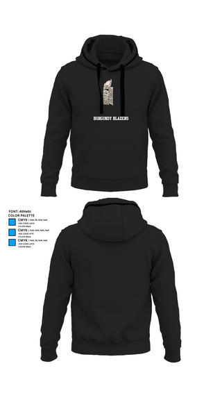 Hoodie, Burgundy Blazers, Women's Volleyball, Teamtime, Team time, sublimation, custom sports apparel, team uniforms, spirit wear, spiritwear, sports uniforms, custom shirts, team store, custom team store, fundraiser sports, apparel fundraiser