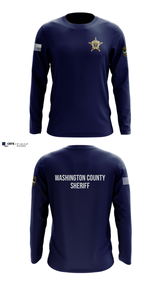 Long Sleeve Performance Shirt, Washington County Sheriff's Department, Police, Teamtime, Team time, sublimation, custom sports apparel, team uniforms, spirit wear, spiritwear, sports uniforms, custom shirts, team store, custom team store, fundraiser sports, apparel fundraiser