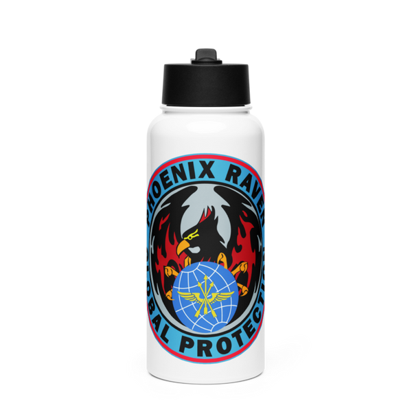 Phoenix Raven Instrutor 33351761 Stainless Steel Water Bottle with a Straw Lid
