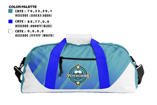 Duffle Bag, Voyagers Futsal Club, Men's Soccer, Teamtime, Team time, sublimation, custom sports apparel, team uniforms, spirit wear, spiritwear, sports uniforms, custom shirts, team store, custom team store, fundraiser sports, apparel fundraiser