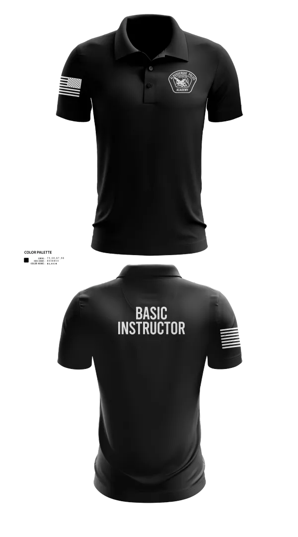 Short Sleeve Performance Polo, Academy-Basic Unit, Police, Teamtime, Team time, sublimation, custom sports apparel, team uniforms, spirit wear, spiritwear, sports uniforms, custom shirts, team store, custom team store, fundraiser sports, apparel fundraiser