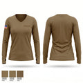 SOCEUR 82730160 Women's Long Sleeve V-neck Shirt - 1
