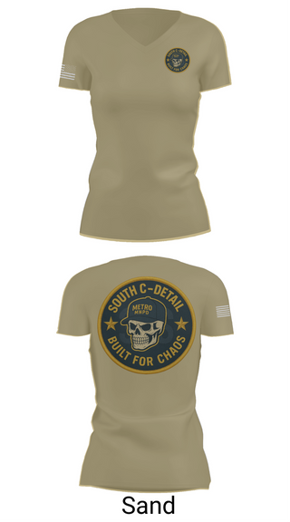Womens Short Sleeve Vneck Shirt, South C Detail, , Teamtime, Team time, sublimation, custom sports apparel, team uniforms, spirit wear, spiritwear, sports uniforms, custom shirts, team store, custom team store, fundraiser sports, apparel fundraiser