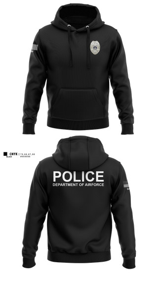Hoodie, DEPARTMENT OF AIRFORCE, Police, Teamtime, Team time, sublimation, custom sports apparel, team uniforms, spirit wear, spiritwear, sports uniforms, custom shirts, team store, custom team store, fundraiser sports, apparel fundraiser