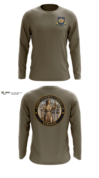 Long Sleeve Performance Shirt, ADC, TJAGLCS, Army, Teamtime, Team time, sublimation, custom sports apparel, team uniforms, spirit wear, spiritwear, sports uniforms, custom shirts, team store, custom team store, fundraiser sports, apparel fundraiser