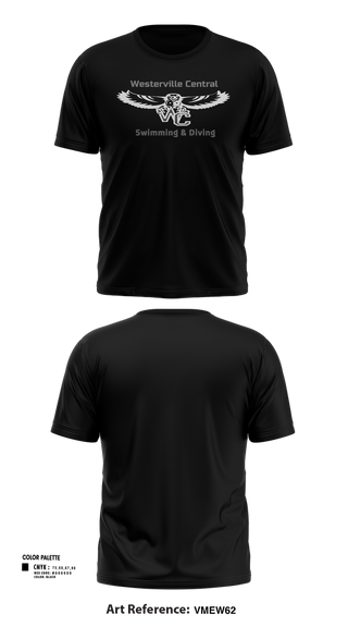 Short Sleeve Performance Shirt, Westerville Central Swimming & Diving, Swimming, Teamtime, Team time, sublimation, custom sports apparel, team uniforms, spirit wear, spiritwear, sports uniforms, custom shirts, team store, custom team store, fundraiser sports, apparel fundraiser