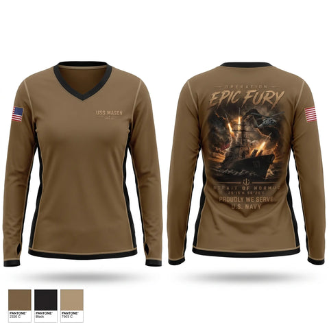 Old School Cotton Feel Shirt, USS MASON, Navy, Teamtime, Team time, sublimation, custom sports apparel, team uniforms, spirit wear, spiritwear, sports uniforms, custom shirts, team store, custom team store, fundraiser sports, apparel fundraiser