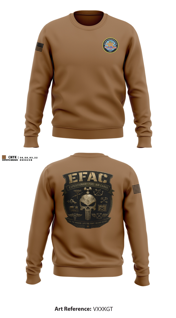 Crew Neck Sweatshirt, EFAC, Navy, Teamtime, Team time, sublimation, custom sports apparel, team uniforms, spirit wear, spiritwear, sports uniforms, custom shirts, team store, custom team store, fundraiser sports, apparel fundraiser