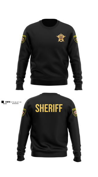 Crew Neck Sweatshirt, San Jacinto County Sheriff's Office, Police, Teamtime, Team time, sublimation, custom sports apparel, team uniforms, spirit wear, spiritwear, sports uniforms, custom shirts, team store, custom team store, fundraiser sports, apparel fundraiser